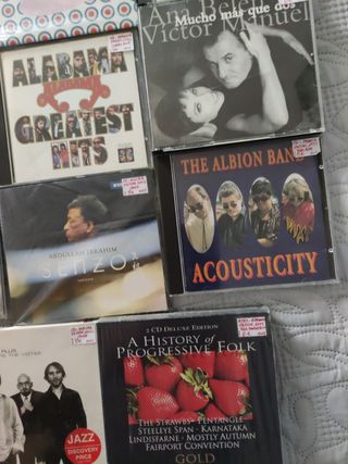 Lote 17 CDs: Jazz, folk, rock, etc