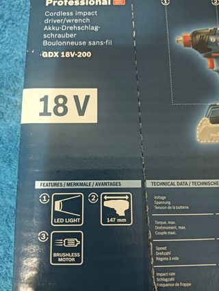 Bosch GDX 18V-200 Llave Impacto Profesional