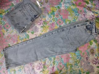 Pantalón vaquero ancho mujer casual