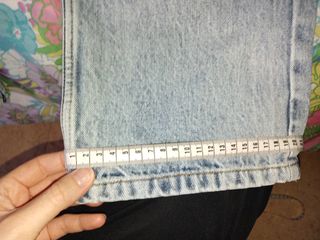 Pantalón vaquero ancho mujer casual