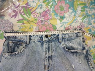 Pantalón vaquero ancho mujer casual