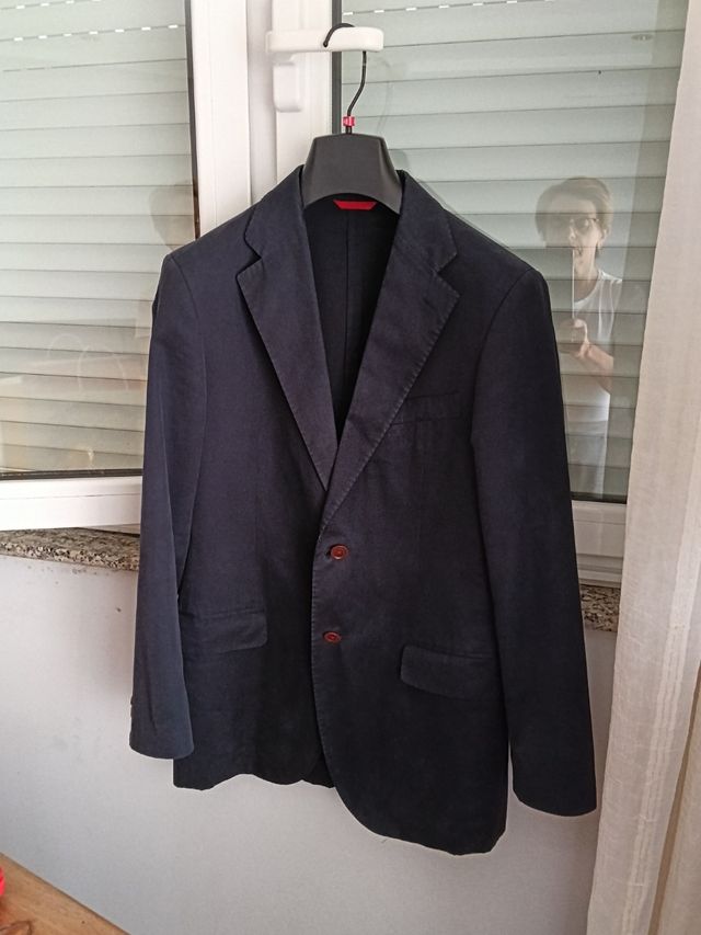 Chaqueta Carolina Herrera Talla 38 Azul