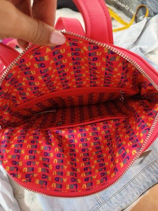 Mochila Desigual Fucsia Logo
