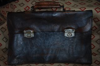 Maletín Vintage Piel Marrón