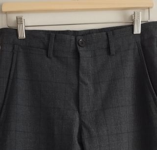 Pantalón Zara Gris Cuadros