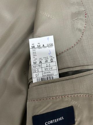 Traje Cortefiel Beige/Marrón