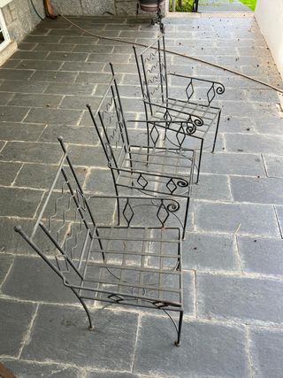 Sillas de hierro de forjas Exterior