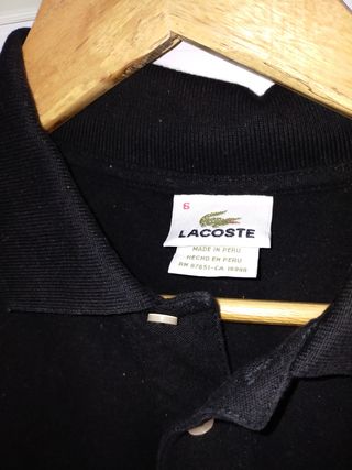 Polo Lacoste Negro