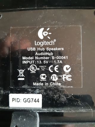 Sistema Altavoces Logitech Audio Hub S-00041