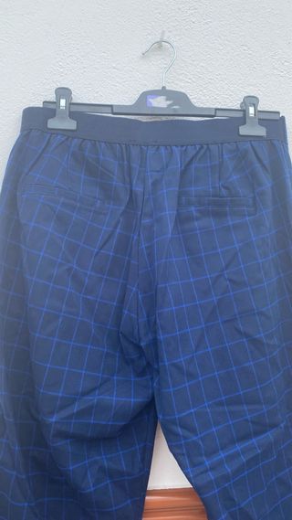 Pantalón de cuadros azul Talla L