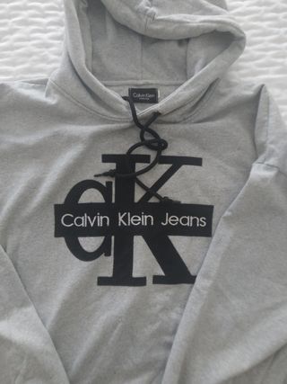 Sudadera Calvin Klein Jeans Gris Talla L