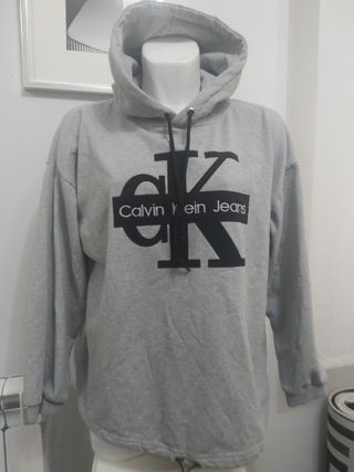 Sudadera Calvin Klein Jeans Gris Talla L