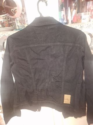 Chaqueta tejana negra