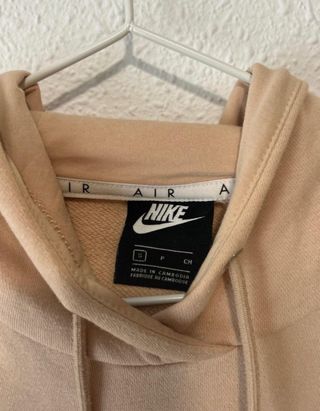 Sudadera Nike Beige Mujer
