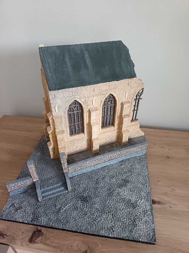 Maqueta Diorama Iglesia Normandía