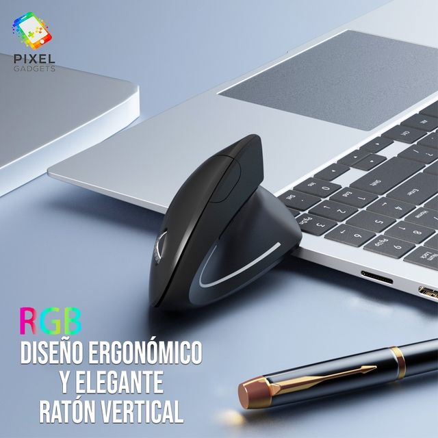 Ratón Vertical Bluetooth Recargable Inalámbrico