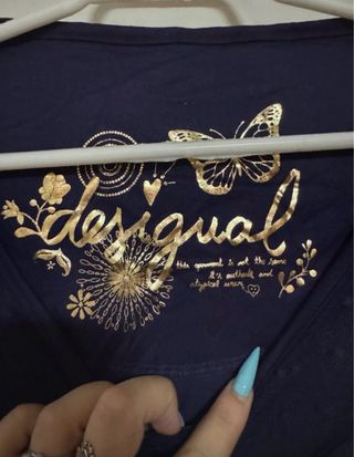 Camiseta Desigual floral manga larga