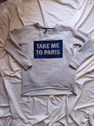 Sudadera Stradivarius Take Me To Paris Talla S