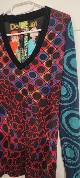 Camiseta Desigual Manga Larga Talla L