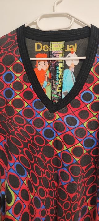 Camiseta Desigual Manga Larga Talla L