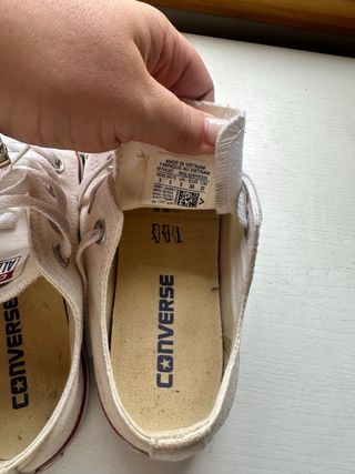 Converse blancas bajas