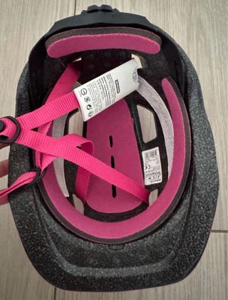 Caschetto bici bimba rosa XS 48-52 cm