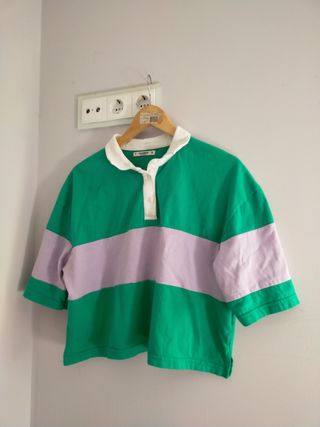 Pull&Bear Crop Top bicolor 
