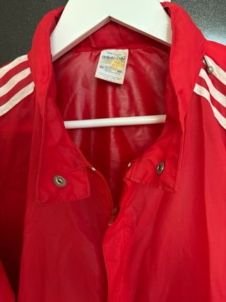 Chubasquero Vintage Adidas Rojo