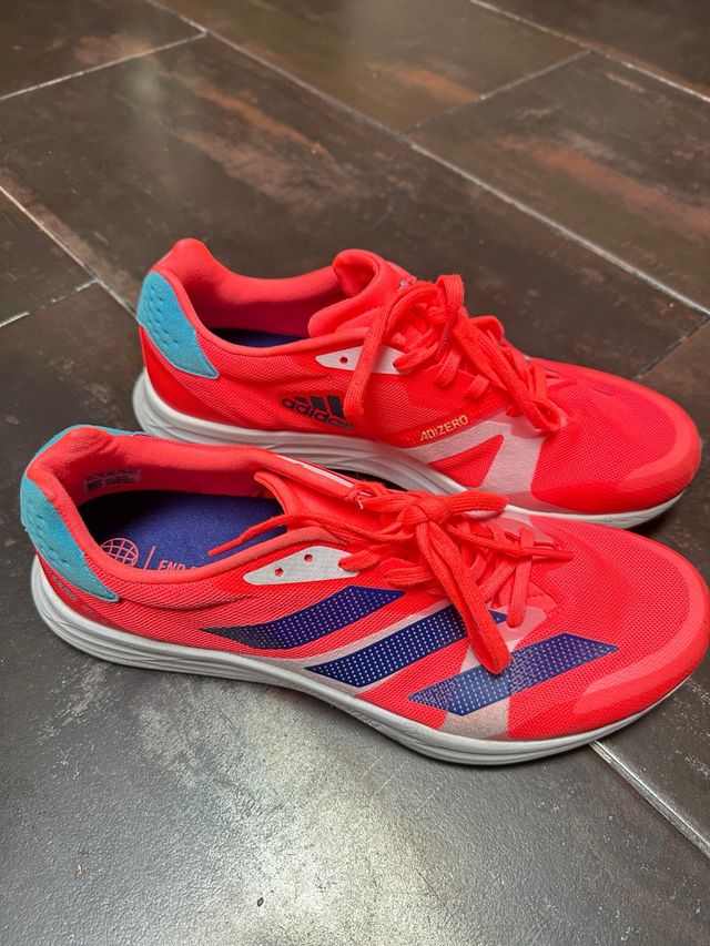 Zapatillas Adidas Adizero Hombre Rojas y Azules