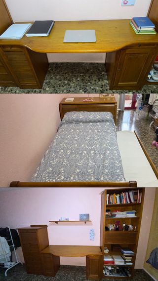 Conjunto Muebles Dormitorio Madera