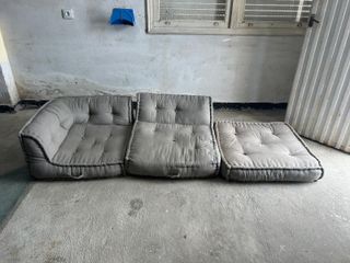 Sofá modular chill out beige/gris