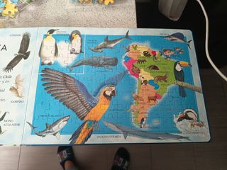 Libro puzzle Atlas de animales.