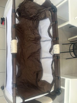 Cuna doble de viaje plegable