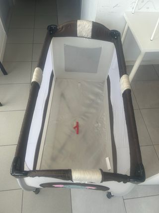 Cuna doble de viaje plegable