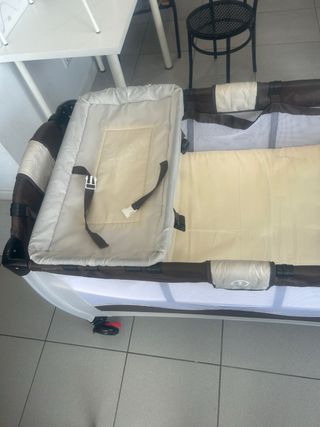 Cuna doble de viaje plegable