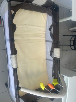 Cuna doble de viaje plegable