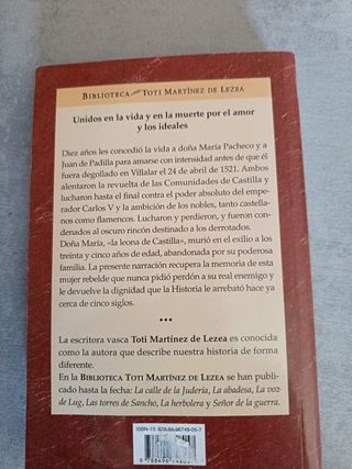 Libro La Comunera de Toti Martínez de Lezea