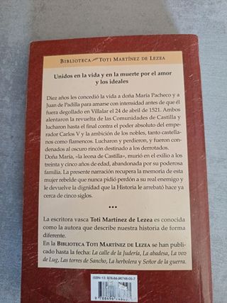 Libro La Comunera de Toti Martínez de Lezea