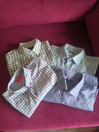 Lote de 4 camisas de hombre talla L