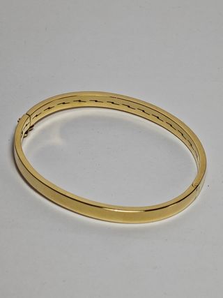 pulsera rigida de oro de primera ley