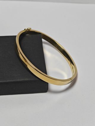 pulsera rigida de oro de primera ley