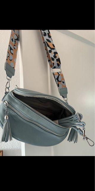 Bolso Riñonera Mujer Azul Nuevo