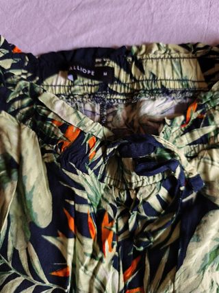 Pantaloni donna fantasia floreale