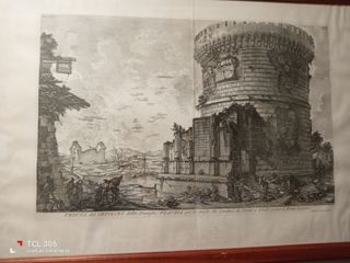 Stampa antica Sepolcro Famiglia Plauzia