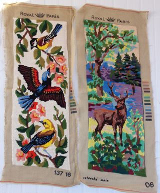 Tele mezzopunto ricamata a mano Royal Paris