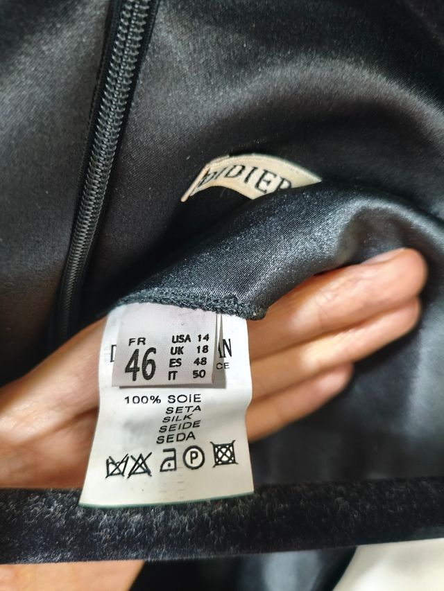 Vestido seda Didier Parakian T.46