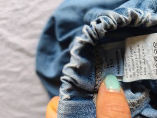 Gonna di jeans bambina con volant