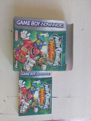 caja de vdeojuego Power Rangers Wild Force Game Bo