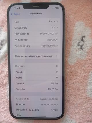 iPhone 12 Pro Max 256GB con caja como nuevo 