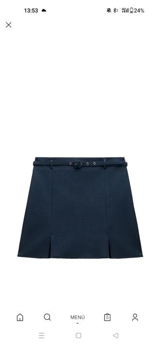 Falda pantalón vaquera Zara